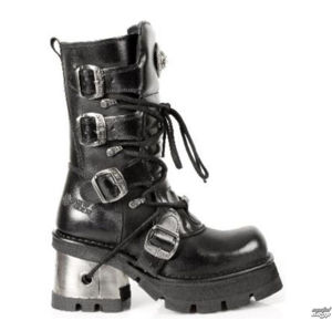 boty kožené NEW ROCK Itali Negro černá 44
