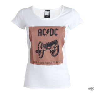 Tričko metal AMPLIFIED AC-DC About To Rock bílá XL