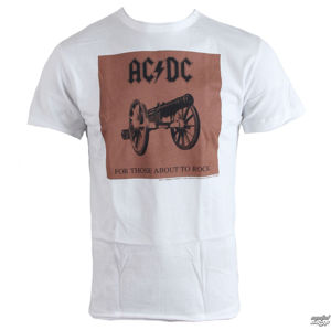 Tričko metal AMPLIFIED AC-DC About To Rock bílá M