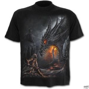 tričko SPIRAL Dragon Slayer černá S
