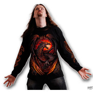 tričko SPIRAL Dragon Furnace černá L