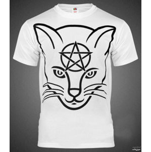 tričko hardcore AMENOMEN Head Cat bílá XL
