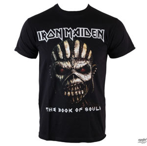 Tričko metal ROCK OFF Iron Maiden Book Of Souls černá L