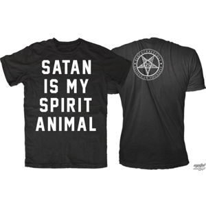 tričko BLACK CRAFT Satan Is My Spirit Animal černá XL