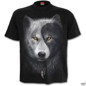 tričko SPIRAL Wolf Chi černá XXL