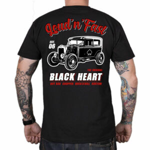 tričko BLACK HEART HOT ROD A černá XL