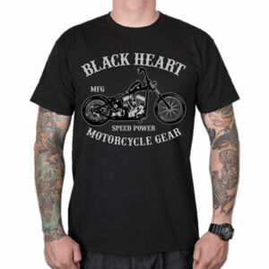 tričko BLACK HEART CHOPPER černá XXL