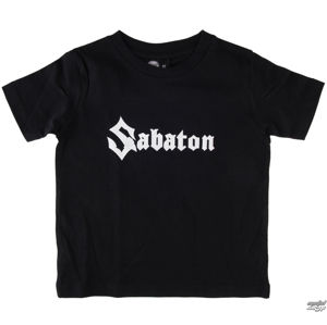 Tričko metal Metal-Kids Sabaton Logo černá