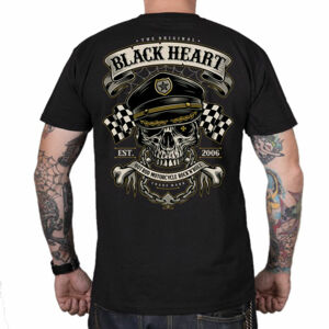 tričko BLACK HEART OLD SCHOOL RACER černá L
