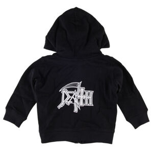 mikina s kapucí Metal-Kids Death Logo černá 80