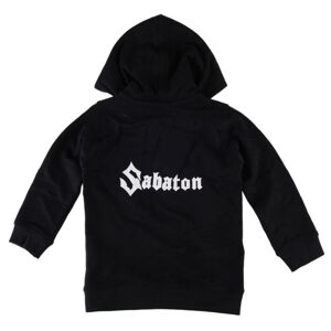 mikina s kapucí Metal-Kids Sabaton Logo černá 92