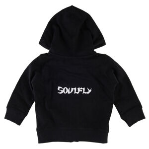 mikina s kapucí Metal-Kids Soulfly Logo černá 152