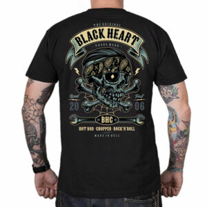 tričko BLACK HEART BANDANA BOY černá M