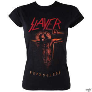 Tričko metal ROCK OFF Slayer Repentless Crucifix černá L