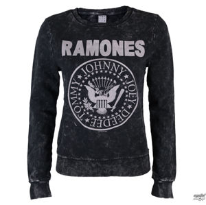 mikina bez kapuce AMPLIFIED Ramones Macrame Sweat černá XL