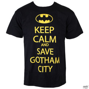 tričko INDIEGO Batman Save Our Gotham City černá