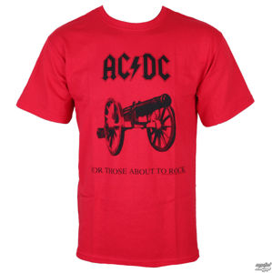 Tričko metal LOW FREQUENCY AC-DC černá červená S