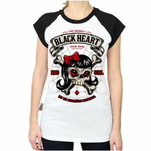 tričko BLACK HEART LADY LUCK černá L