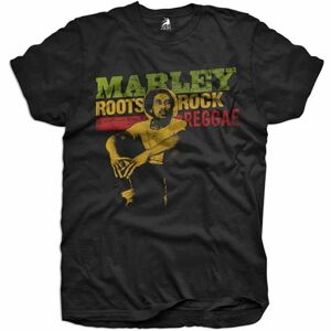 Tričko metal ROCK OFF Bob Marley Roots, Rock, Reggae černá 7-8