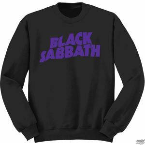 mikina bez kapuce ROCK OFF Black Sabbath Wavy Logo černá 12-13