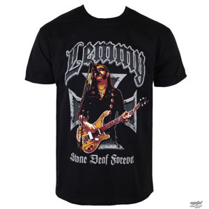 Tričko metal ROCK OFF Motörhead Lemmy Iron Cross SDF černá vícebarevná M