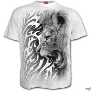 tričko SPIRAL Tribal Lion bílá