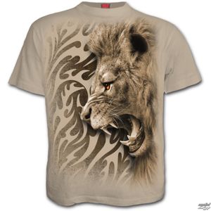 tričko SPIRAL Tribal Lion béžová