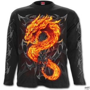 tričko SPIRAL Fire Dragon černá M