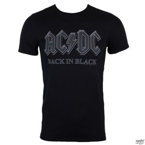 Tričko metal LOW FREQUENCY AC-DC Back In Black černá S