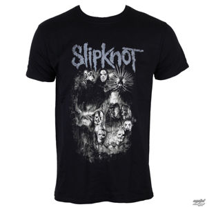 Tričko metal ROCK OFF Slipknot Skull Group černá XL