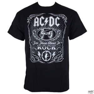 tričko metal LIQUID BLUE AC-DC Label černá XL