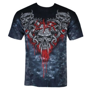 tričko metal LIQUID BLUE Slayer Hell Awaits černá šedá XL