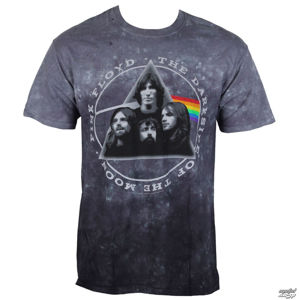 tričko metal LIQUID BLUE Pink Floyd Dark Side Group Tie-Dye černá šedá L