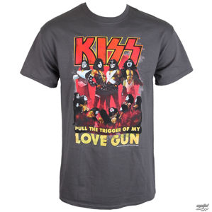 Tričko metal LOW FREQUENCY Kiss Love Gun šedá
