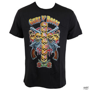 Tričko metal AMPLIFIED Guns N' Roses Skull Cross černá