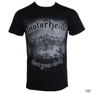 Tričko metal ROCK OFF Motörhead Clean Your Clock B&W černá vícebarevná XL