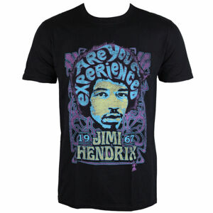 Tričko metal ROCK OFF Jimi Hendrix Experienced černá XL