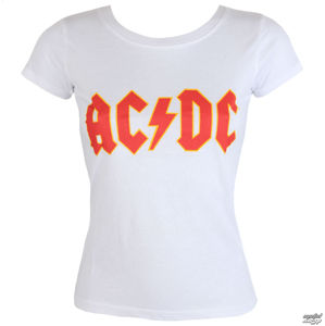 Tričko metal ROCK OFF AC-DC Classic Logo černá bílá M
