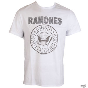 Tričko metal AMPLIFIED Ramones LOGO černá bílá