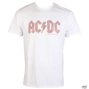 Tričko metal AMPLIFIED AC-DC CLASSIC LOGO WHITE RED černá bílá XXL