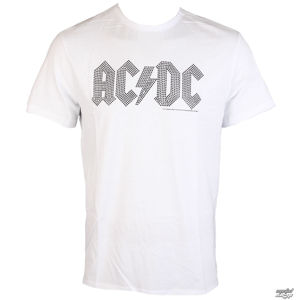 tričko metal AMPLIFIED AC-DC CLASSIC LOGO WHITE BLACK černá bílá M