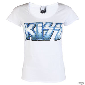 Tričko metal AMPLIFIED Kiss METAL DISTRESSED černá bílá XL
