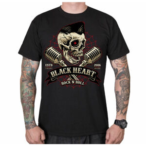 tričko BLACK HEART ELWIS černá M