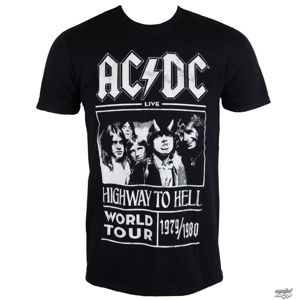Tričko metal ROCK OFF AC-DC Highway To Hell černá M