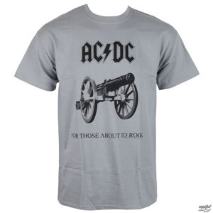 Tričko metal LOW FREQUENCY AC-DC For Those about to rock černá šedá