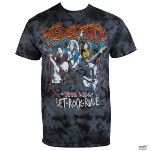 Tričko metal BAILEY Aerosmith Group Shield černá vícebarevná XXL