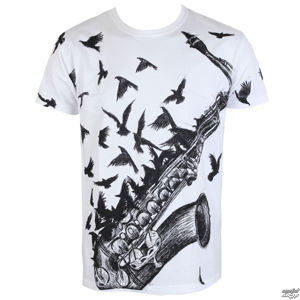 tričko ALISTAR Sax&Crows černá bílá