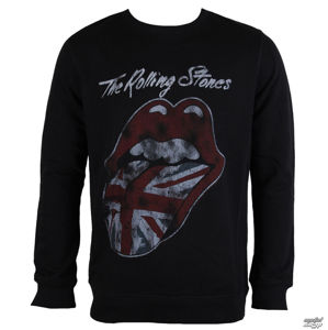 mikina bez kapuce AMPLIFIED Rolling Stones UK FLAG černá XXL