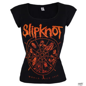 Tričko metal ROCK OFF Slipknot The wheel černá XL