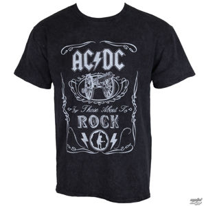 Tričko metal ROCK OFF AC-DC Cannon Swig černá M
